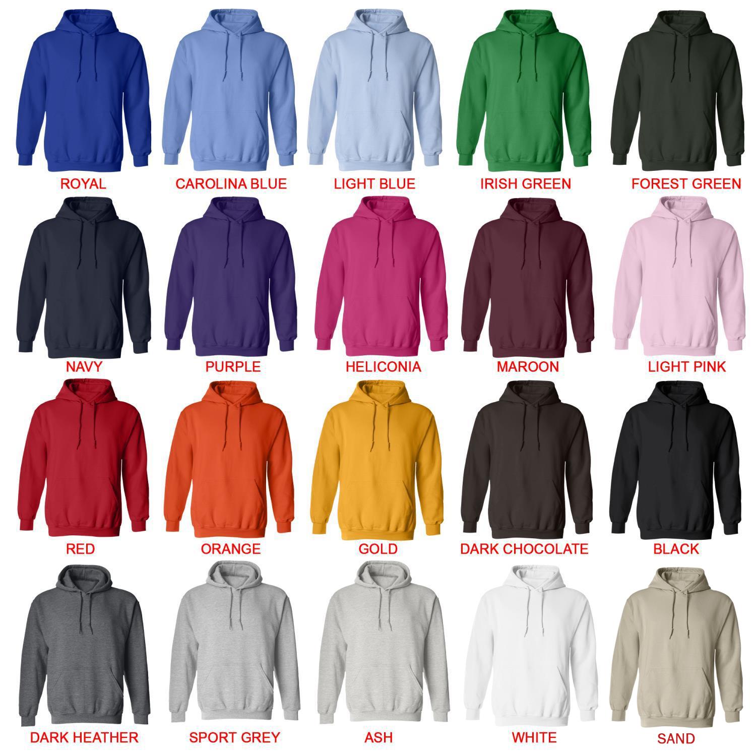 hoodie color chart - Pride and Prejudice Store