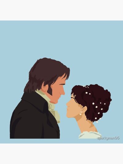 Alternative view of Pride Prejudice Silhouette Throw Pillow