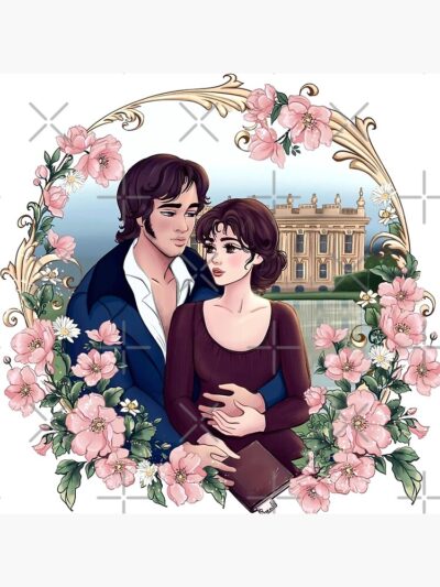 Alternative view of Pride And Prejudice Couple Throw Pillow