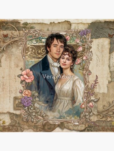 Alternative view of Mr And Mrs Darcy Throw Pillow