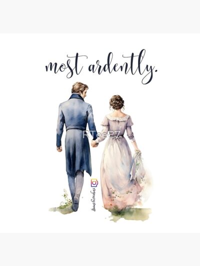 Alternative view of Mr Darcy Most Ardently Jane Austen Pride And Prejudice With Elizabeth Bennet Throw Pillow