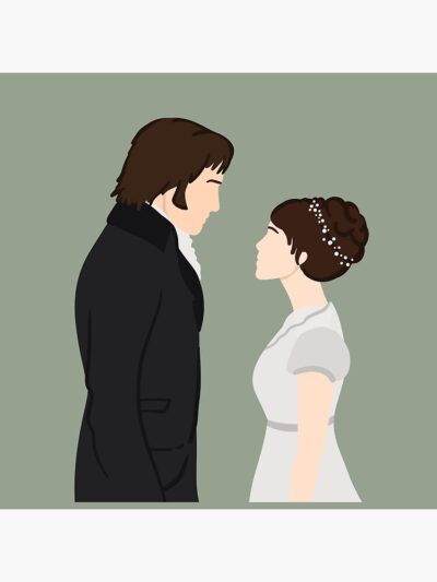 Alternative view of Pride And Prejudice Minimalist Throw Pillow