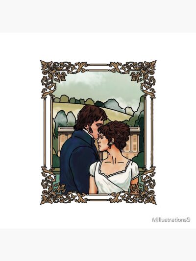 Alternative view of Elizabeth And Darcy Throw Pillow