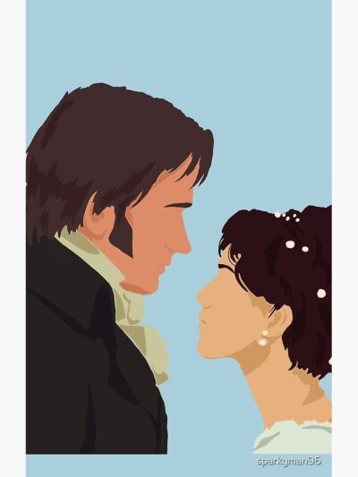 Alternative view of Pride Prejudice Silhouette Shower Curtain