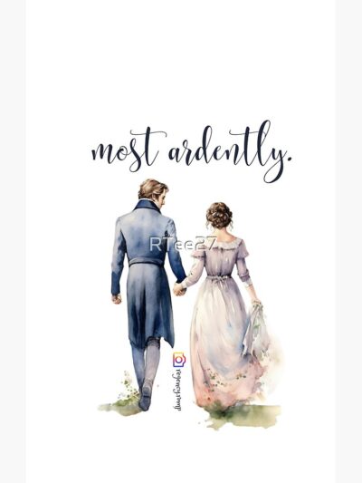 Alternative view of Mr Darcy Most Ardently Jane Austen Pride And Prejudice With Elizabeth Bennet Shower Curtain