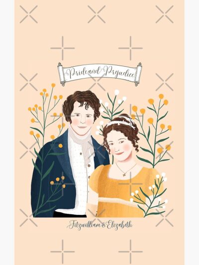 Alternative view of Pride And Prejudice Mr Darcy And Miss Bennet Jane Austen Shower Curtain