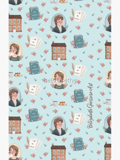 Alternative view of Pride And Prejudice Jane Austen Inspiration Shower Curtain