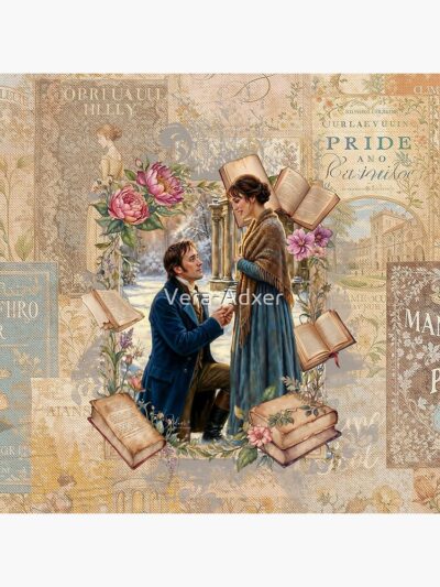 Alternative view of Jane Austen Elizabeth And Mr Darcy Tapestry