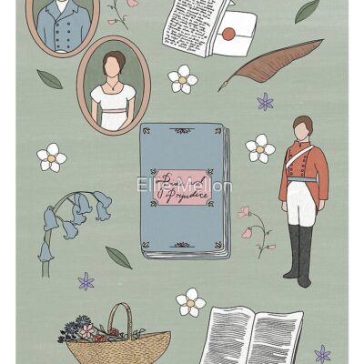 Alternative view of Pride And Prejudice Illustrations Tote Bag