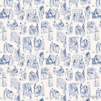 Alternative view of Pride And Prejudice Toile Tote Bag