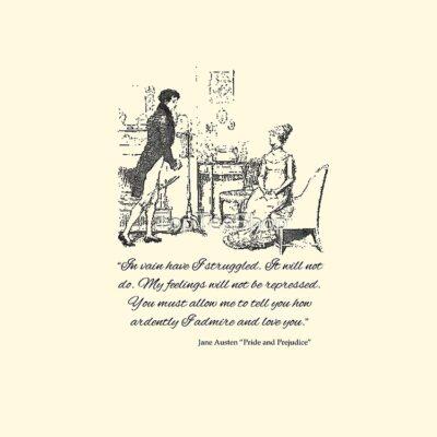 Alternative view of Jane Austen Vintage Book Club Mr Darcy And Lizzy Fans Literary Pride And Prejudice Gifts Tote Bag