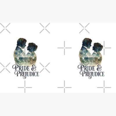 Alternative view of Pride And Prejudice Silhouette Couple Watercolor Graphic Mug