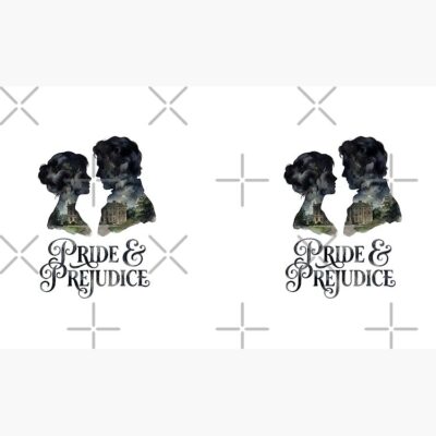 Alternative view of Pride And Prejudice Silhouette Pemberley Watercolor Book Lover Art Mug
