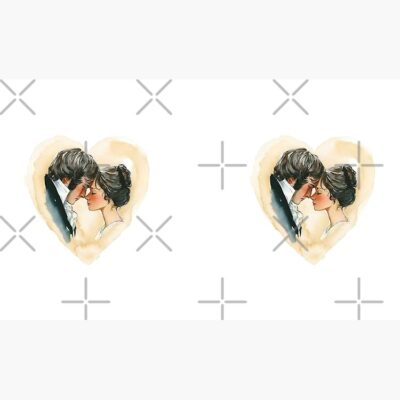 Alternative view of Watercolor Heart Pride And Prejudice Mr Darcy Elizabeth Bennet Mug