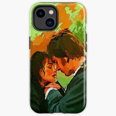 Pride And Prejudice Mister Darcy And Elizabeth Fanart Illustration Iphone Case