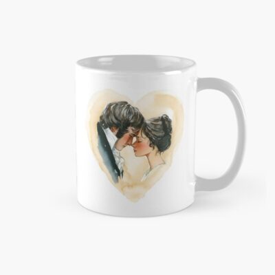 Watercolor Heart Pride And Prejudice Mr Darcy Elizabeth Bennet Mug