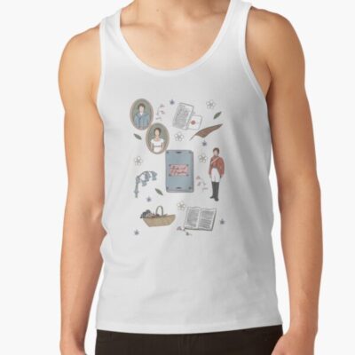 Pride And Prejudice Illustrations Tank Top