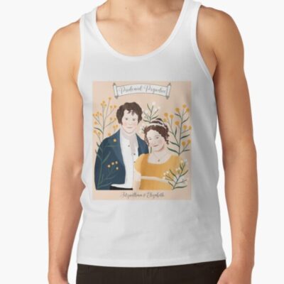 Pride And Prejudice Mr Darcy And Miss Bennet Jane Austen Tank Top