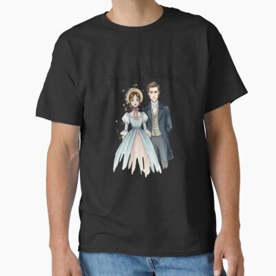 Alternative view of Cute Pride And Prejudice Anime Style Character Illustration T-shirt