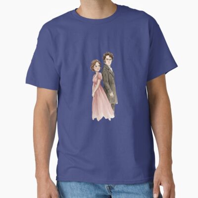 Classic Romance Pride And Prejudice Mr Darcy Elizabeth Bennet T-shirt