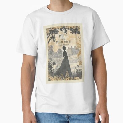 Pride And Prejudice Vintage Book Cover T-shirt