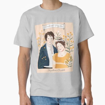 Pride And Prejudice Mr Darcy And Miss Bennet Jane Austen T-shirt