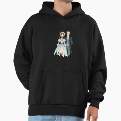 Alternative view of Cute Pride And Prejudice Anime Style Character Illustration Hoodie