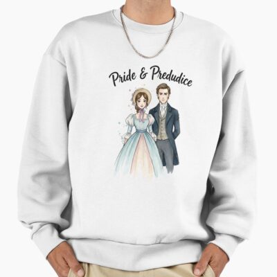 Cute Pride And Prejudice Anime Style Character Illustration Sweatshirt