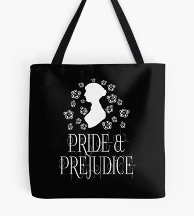 Jane Austen Pride And Prejudice Quotes Romantic Novel Tote Bag