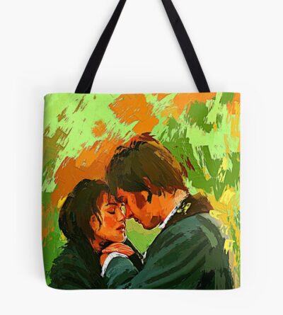 Pride And Prejudice Mister Darcy And Elizabeth Fanart Illustration Tote Bag
