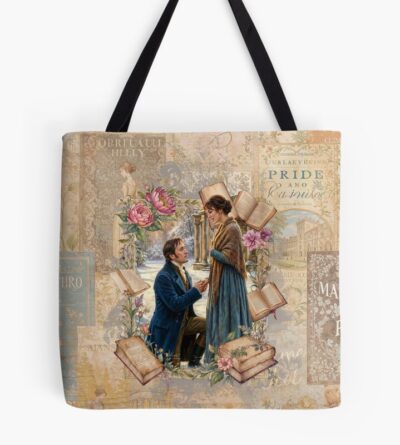 Jane Austen Elizabeth And Mr Darcy Tote Bag