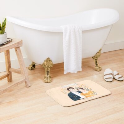 Alternative view of Pride And Prejudice Mr Darcy And Miss Bennet Jane Austen Bath Mat