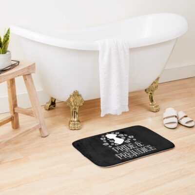 Alternative view of Jane Austen Pride And Prejudice Quotes Romantic Novel Bath Mat