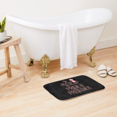 Alternative view of Jane Austen Pride And Prejudice Quotes Romantic Novel Bath Mat