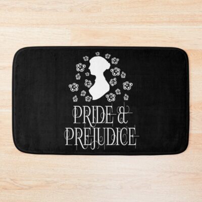 Jane Austen Pride And Prejudice Quotes Romantic Novel Bath Mat