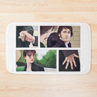 The Hands And The Glances Pride And Prejudice Bath Mat