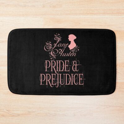 Jane Austen Pride And Prejudice Quotes Romantic Novel Bath Mat