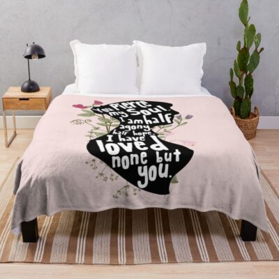 Jane Austen You Pierce My Soul Throw Blanket