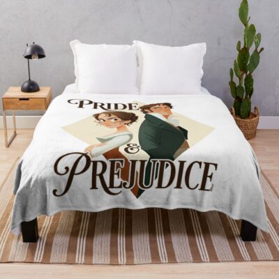 Pride And Prejudice Classic Romance Jane Austen Throw Blanket