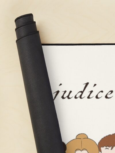 Alternative view of Cute Pride And Prejudice Couples Character Drawing Mouse Pad
