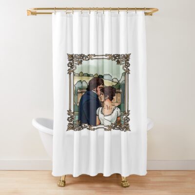 Elizabeth And Darcy Shower Curtain
