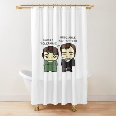 Pride And Prejudice Perfect Match Shower Curtain