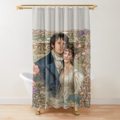 Mr And Mrs Darcy Shower Curtain