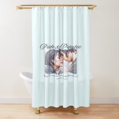 Pride And Prejudice Jane Austen Quote Shower Curtain