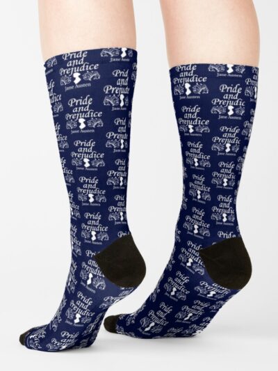 Alternative view of Funny Jane Austen Tea And Mr Darcy Book Club Fans Literary Gift Socks