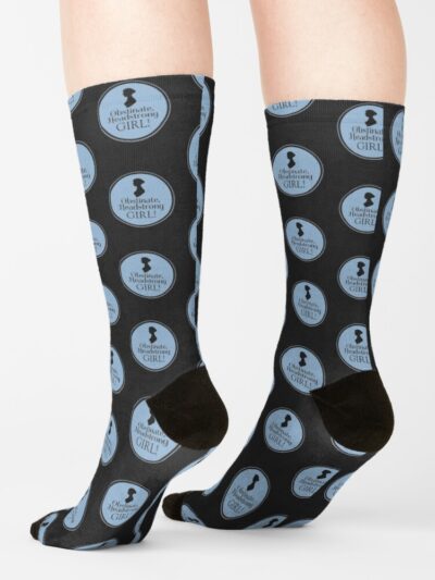 Alternative view of Jane Austen Book Club Obstinate Headstrong Girl Literary Quotes Socks