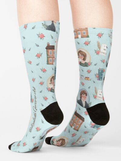 Alternative view of Pride And Prejudice Jane Austen Inspiration Socks