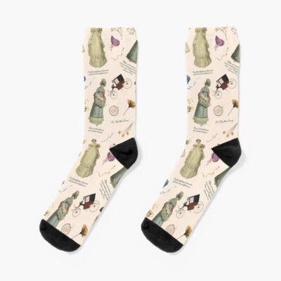 Pride And Prejudice Quotes Miss Bennet Jane Austen Rose Socks