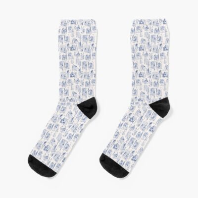 Pride And Prejudice Toile Socks