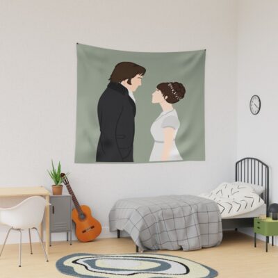 Pride And Prejudice Minimalist Tapestry